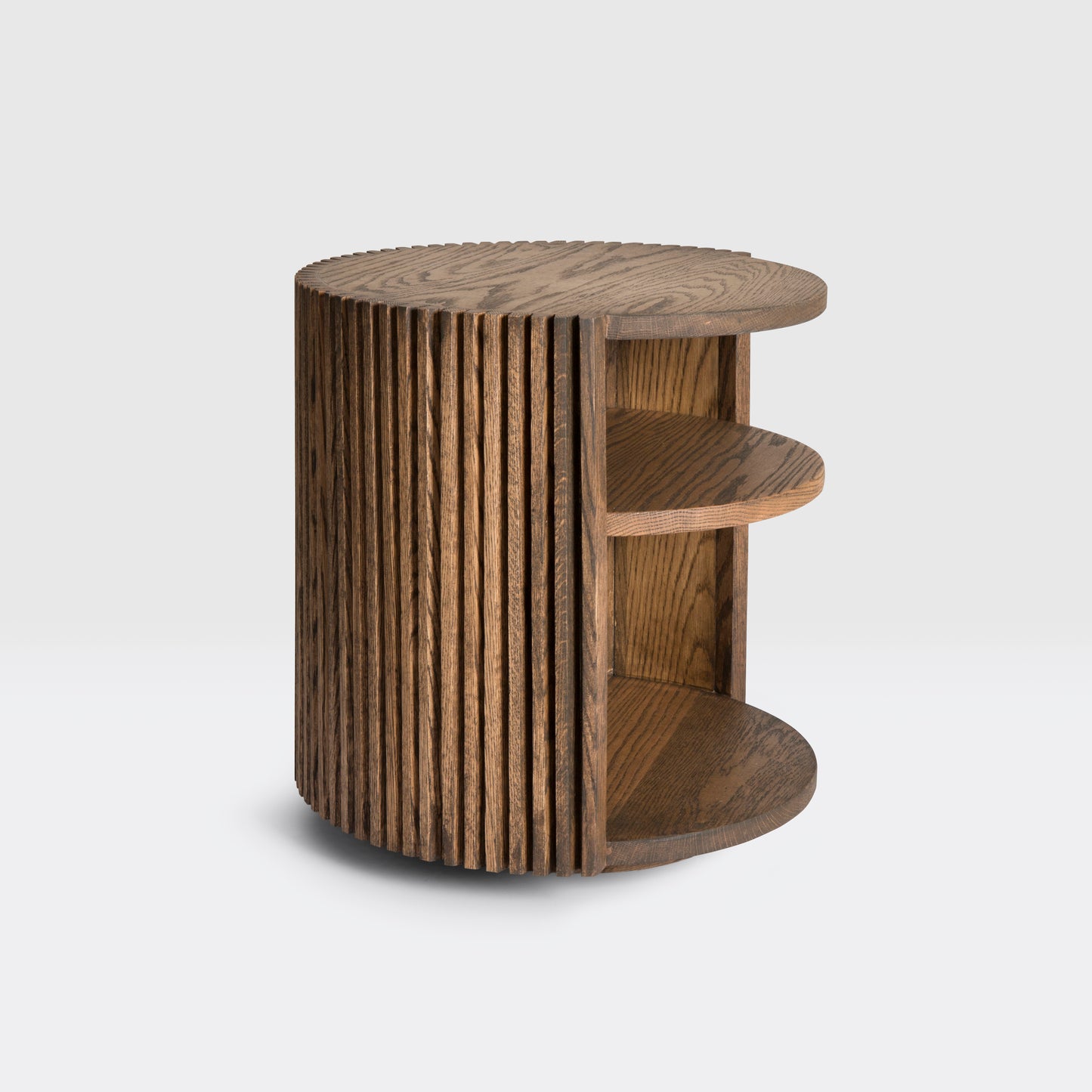 Reed Swivel Side Table