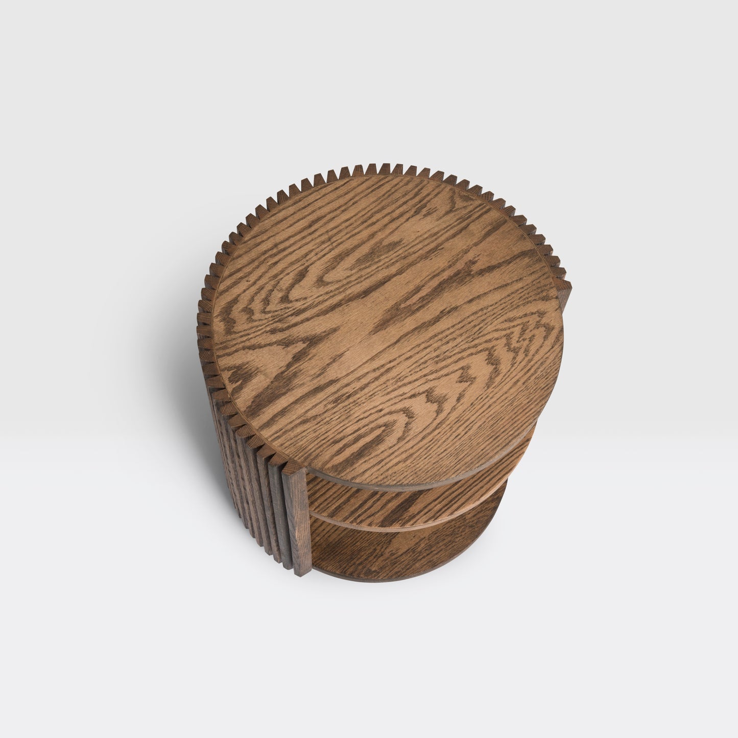 Reed Swivel Side Table