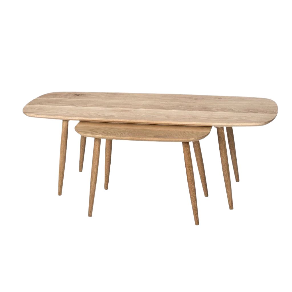 Surfboard nested coffee table