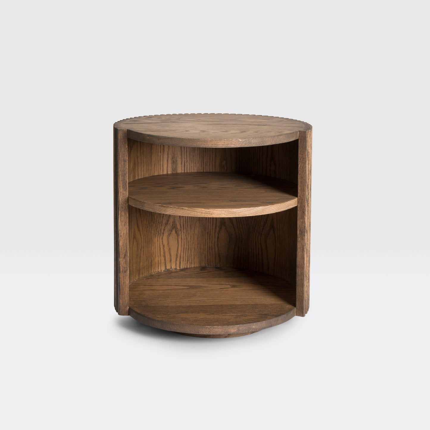 Reed Swivel Side Table